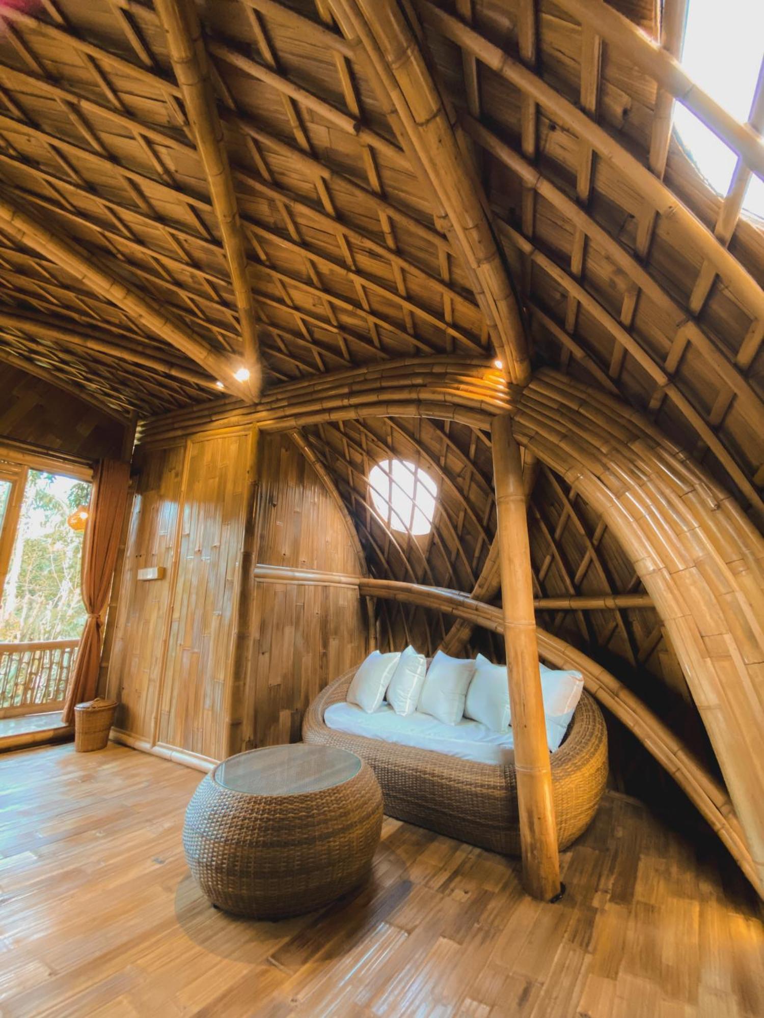 Alamvaya Bali Bamboo House Villa Sidemen  Exteriör bild