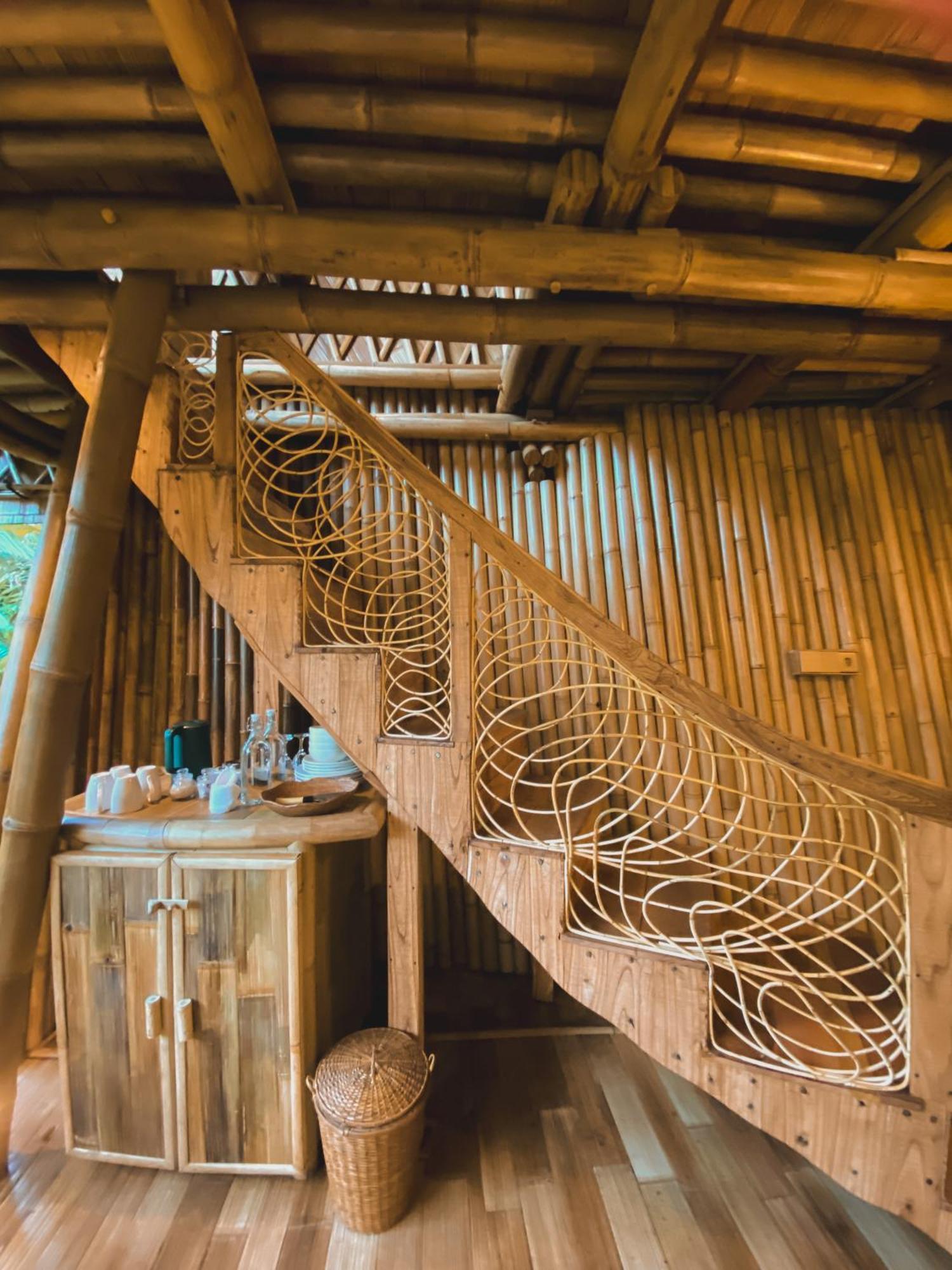 Alamvaya Bali Bamboo House Villa Sidemen  Exteriör bild