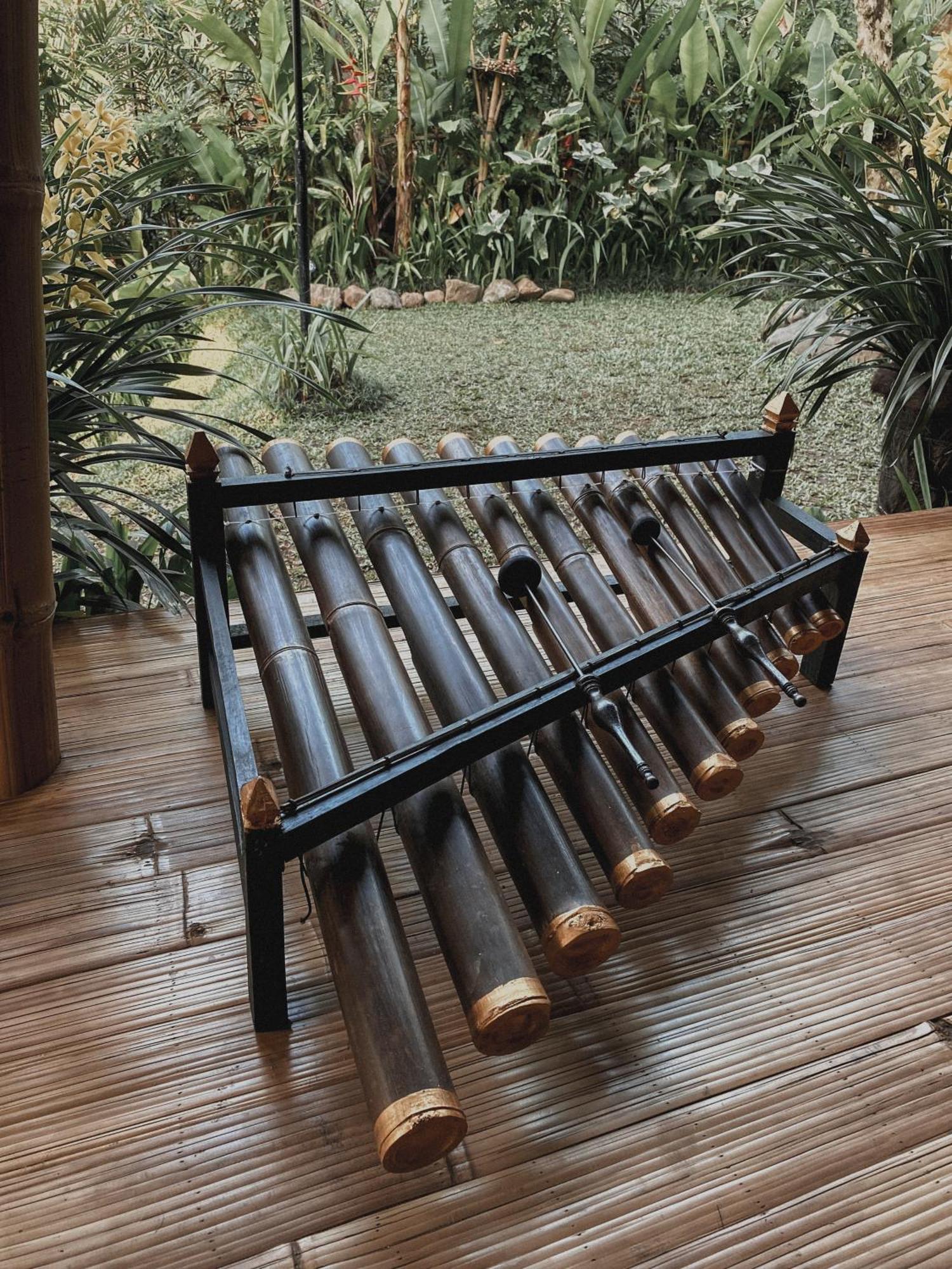 Alamvaya Bali Bamboo House Villa Sidemen  Exteriör bild