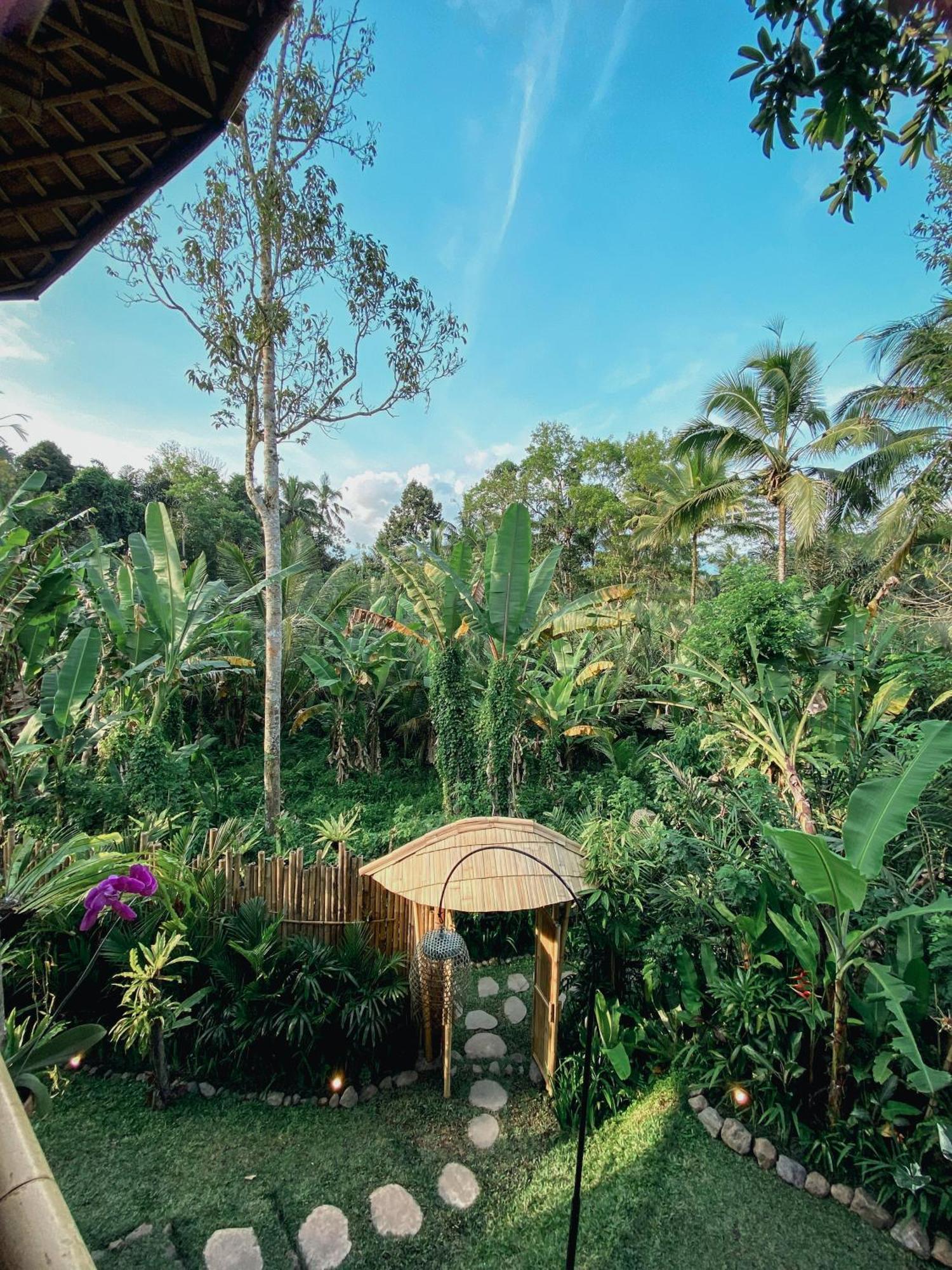 Alamvaya Bali Bamboo House Villa Sidemen  Exteriör bild