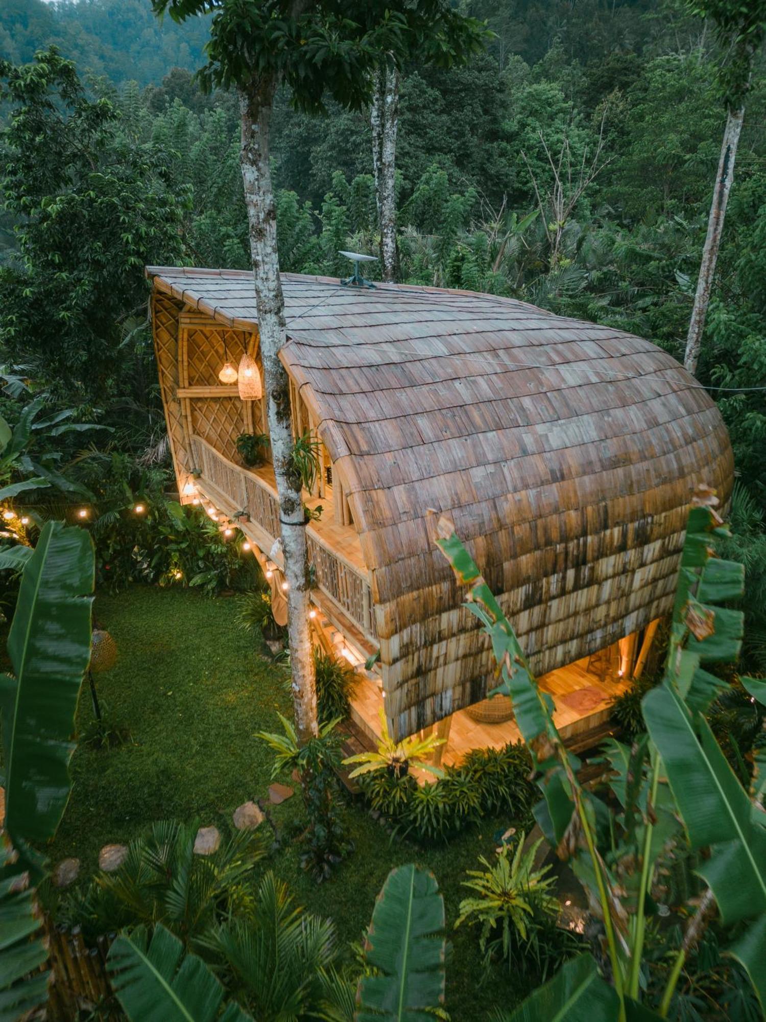 Alamvaya Bali Bamboo House Villa Sidemen  Exteriör bild