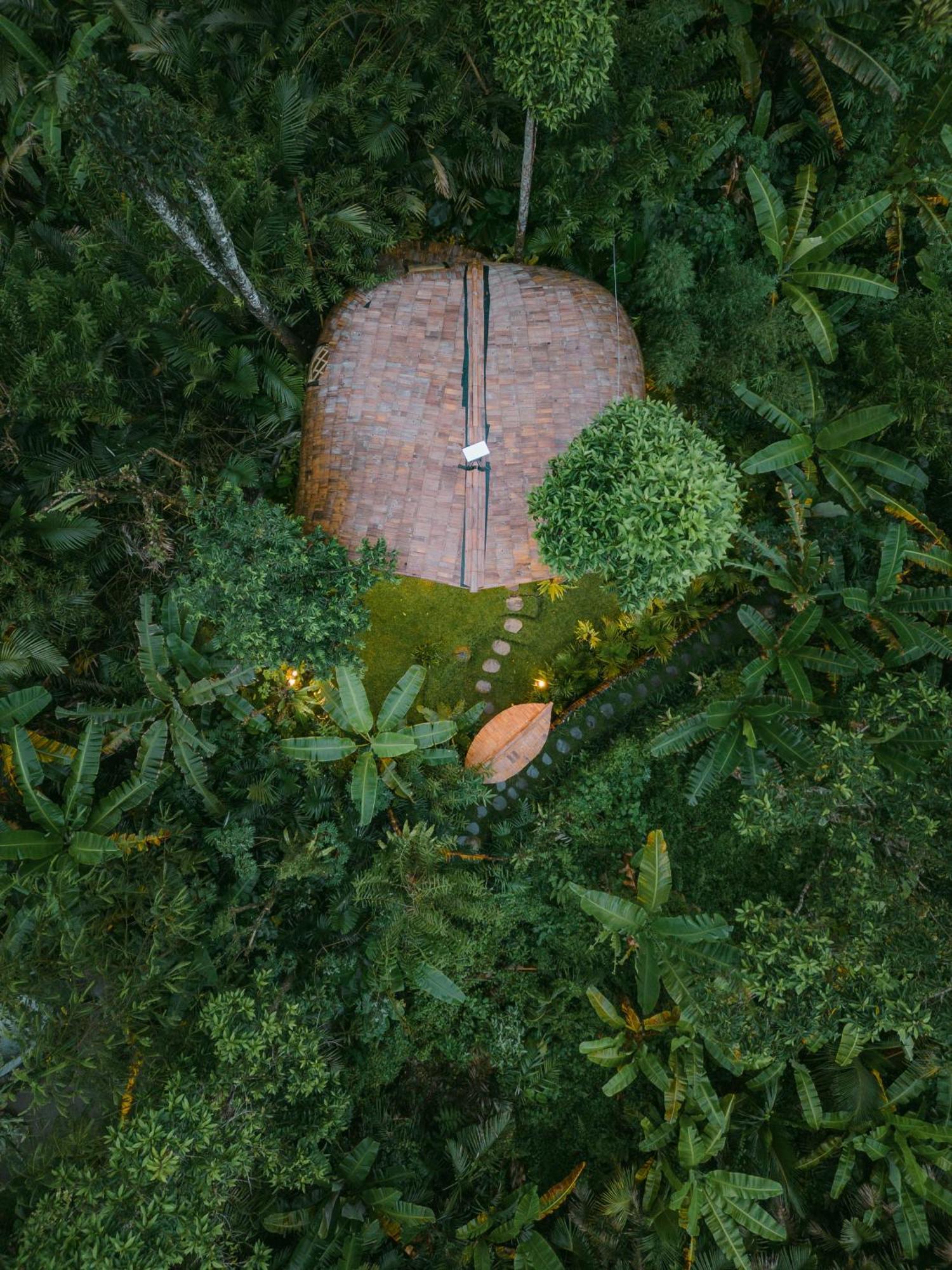 Alamvaya Bali Bamboo House Villa Sidemen  Exteriör bild