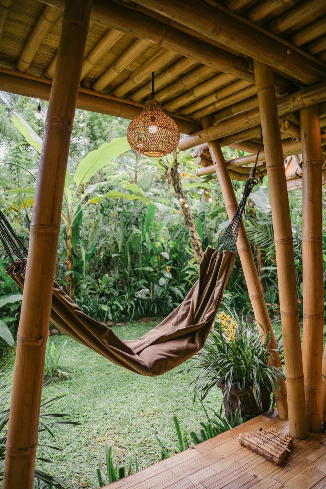 Alamvaya Bali Bamboo House Villa Sidemen  Exteriör bild