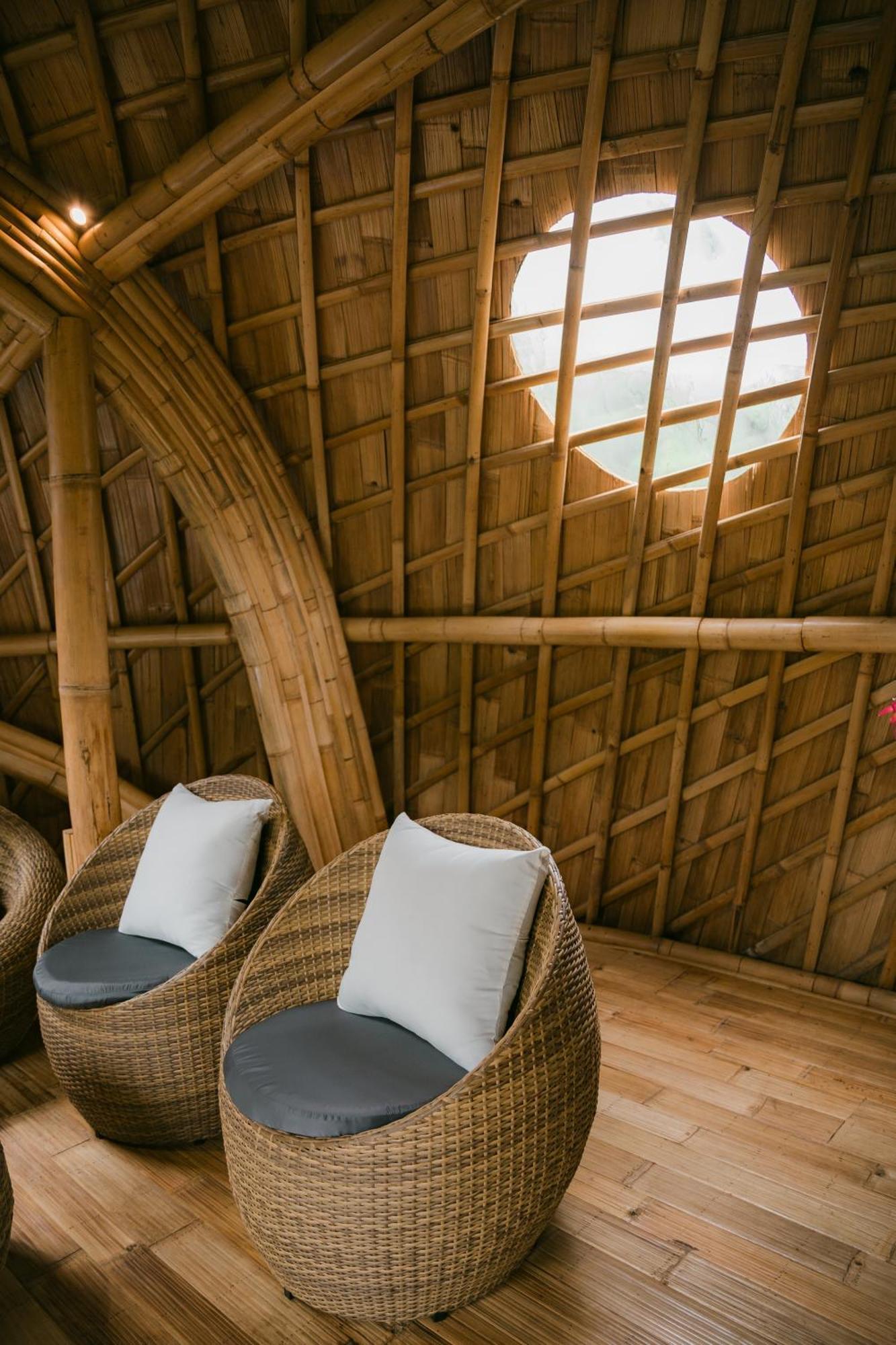 Alamvaya Bali Bamboo House Villa Sidemen  Exteriör bild