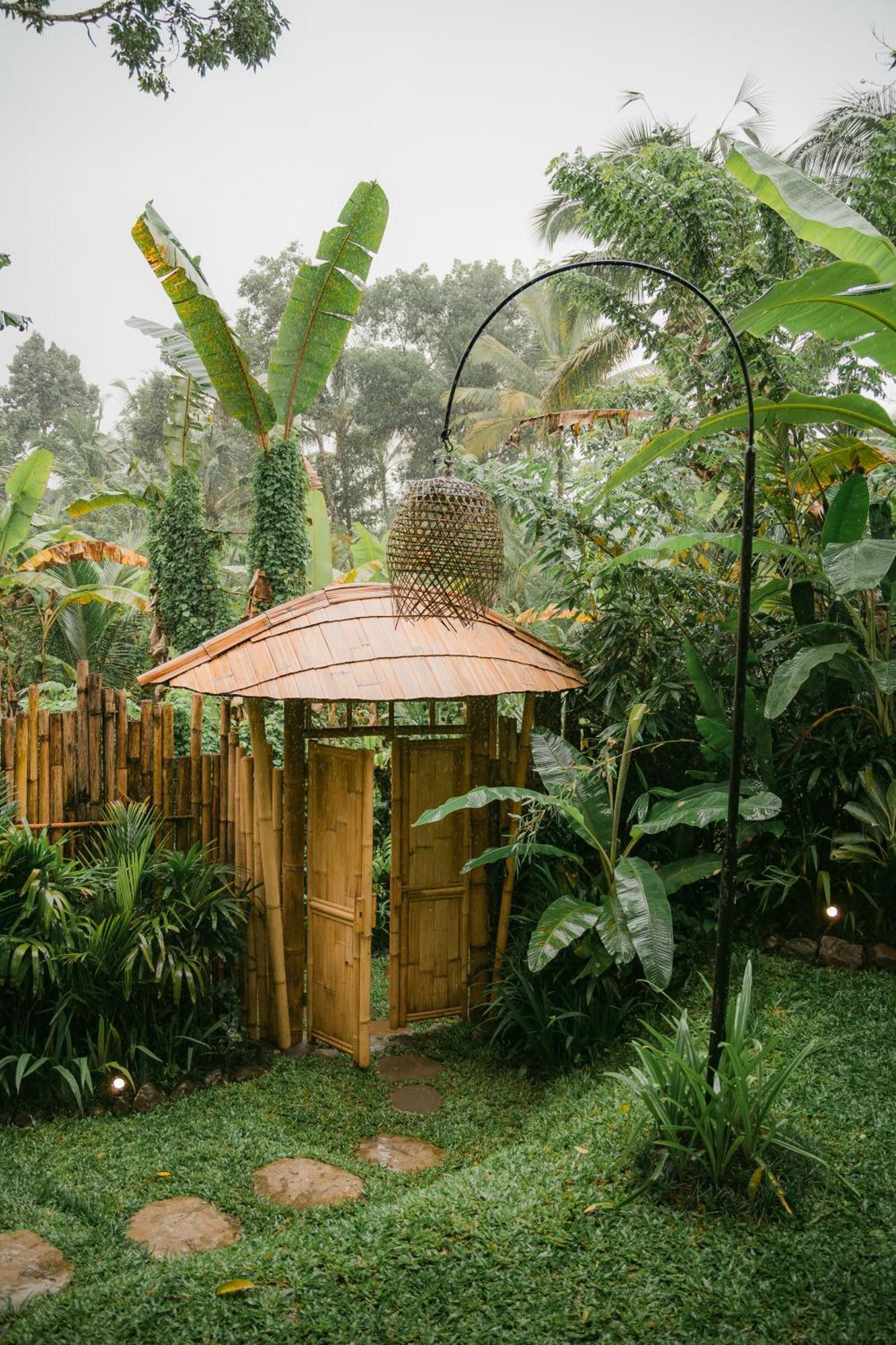 Alamvaya Bali Bamboo House Villa Sidemen  Exteriör bild