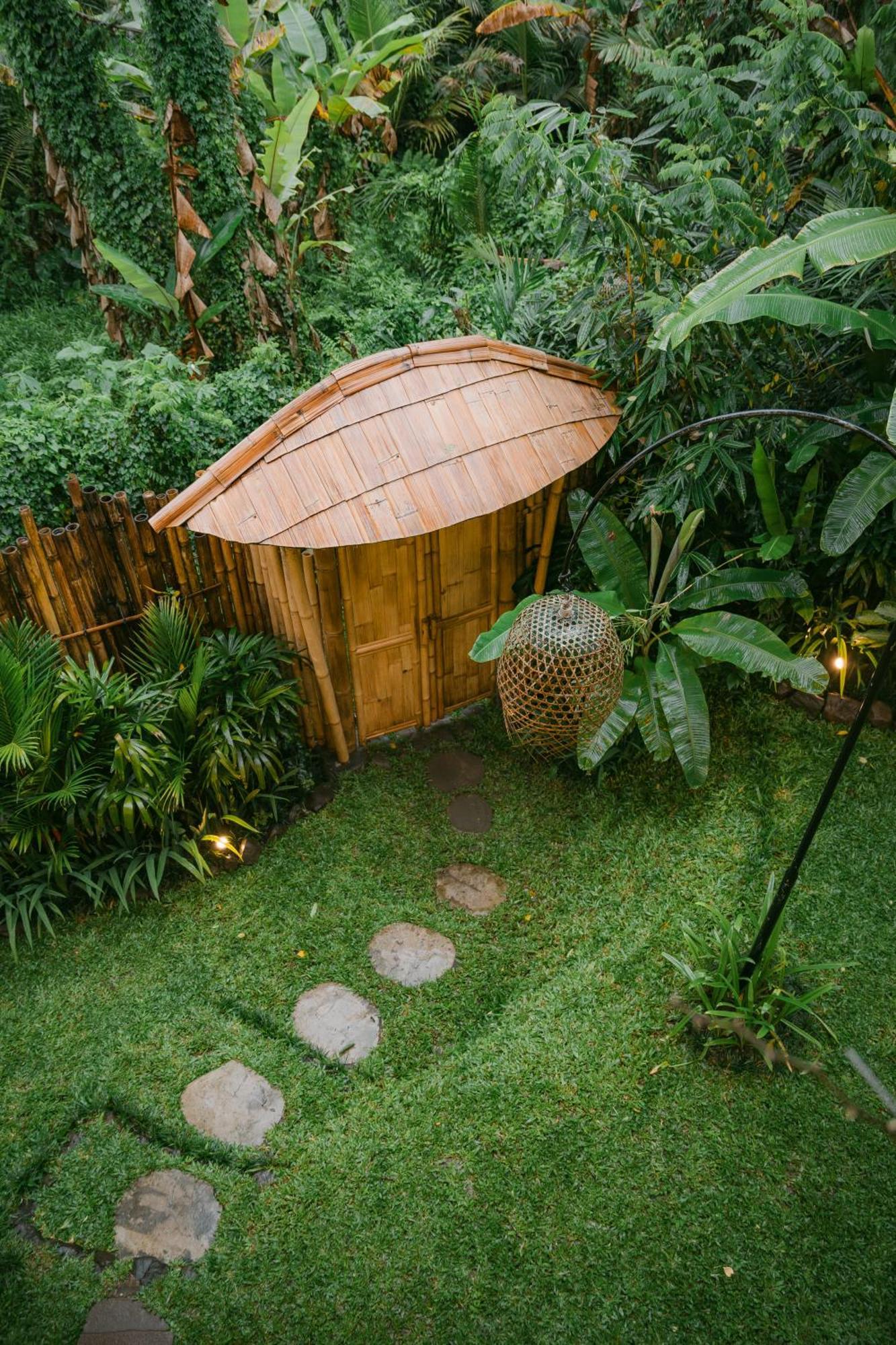 Alamvaya Bali Bamboo House Villa Sidemen  Exteriör bild
