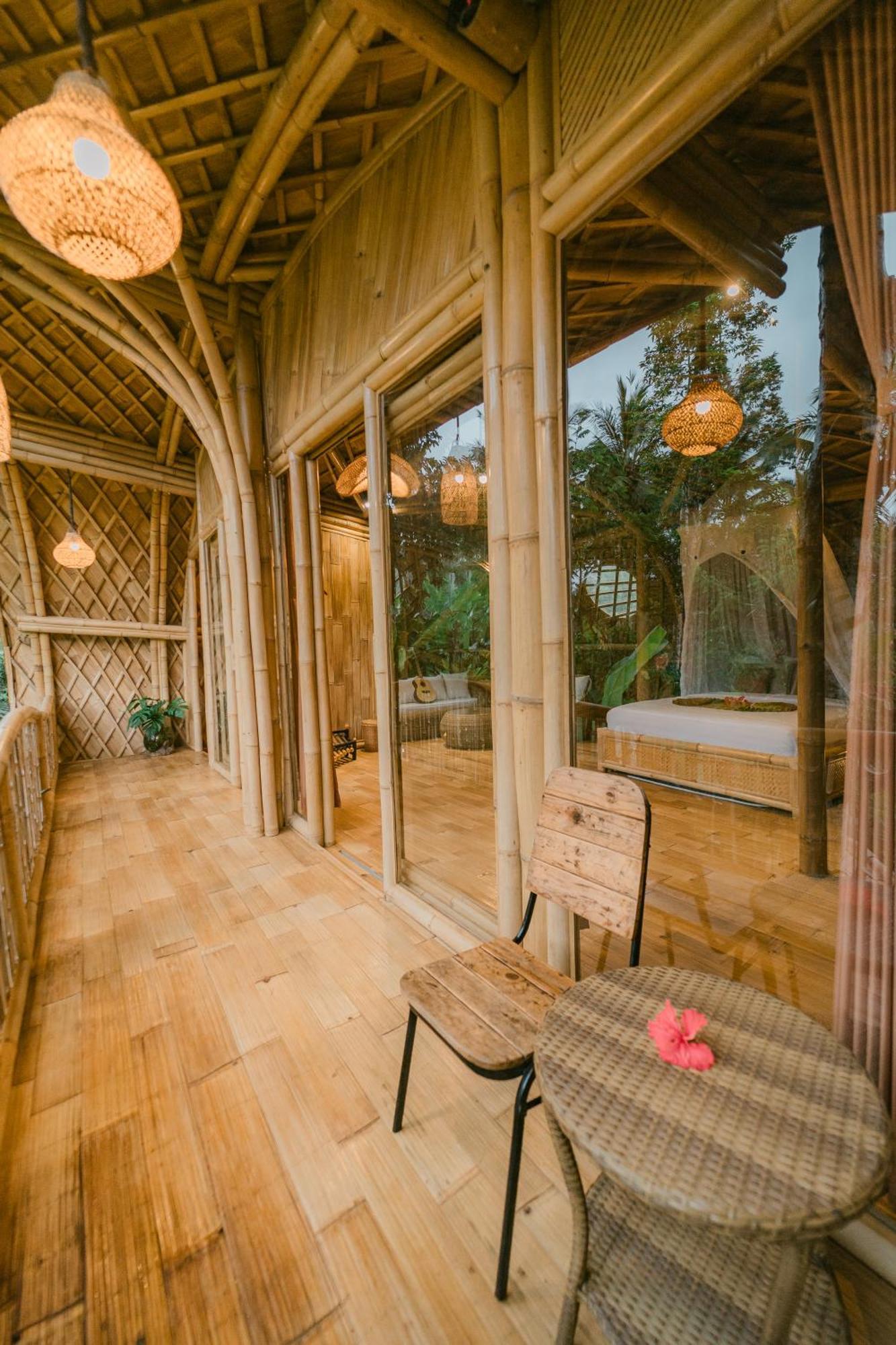 Alamvaya Bali Bamboo House Villa Sidemen  Exteriör bild