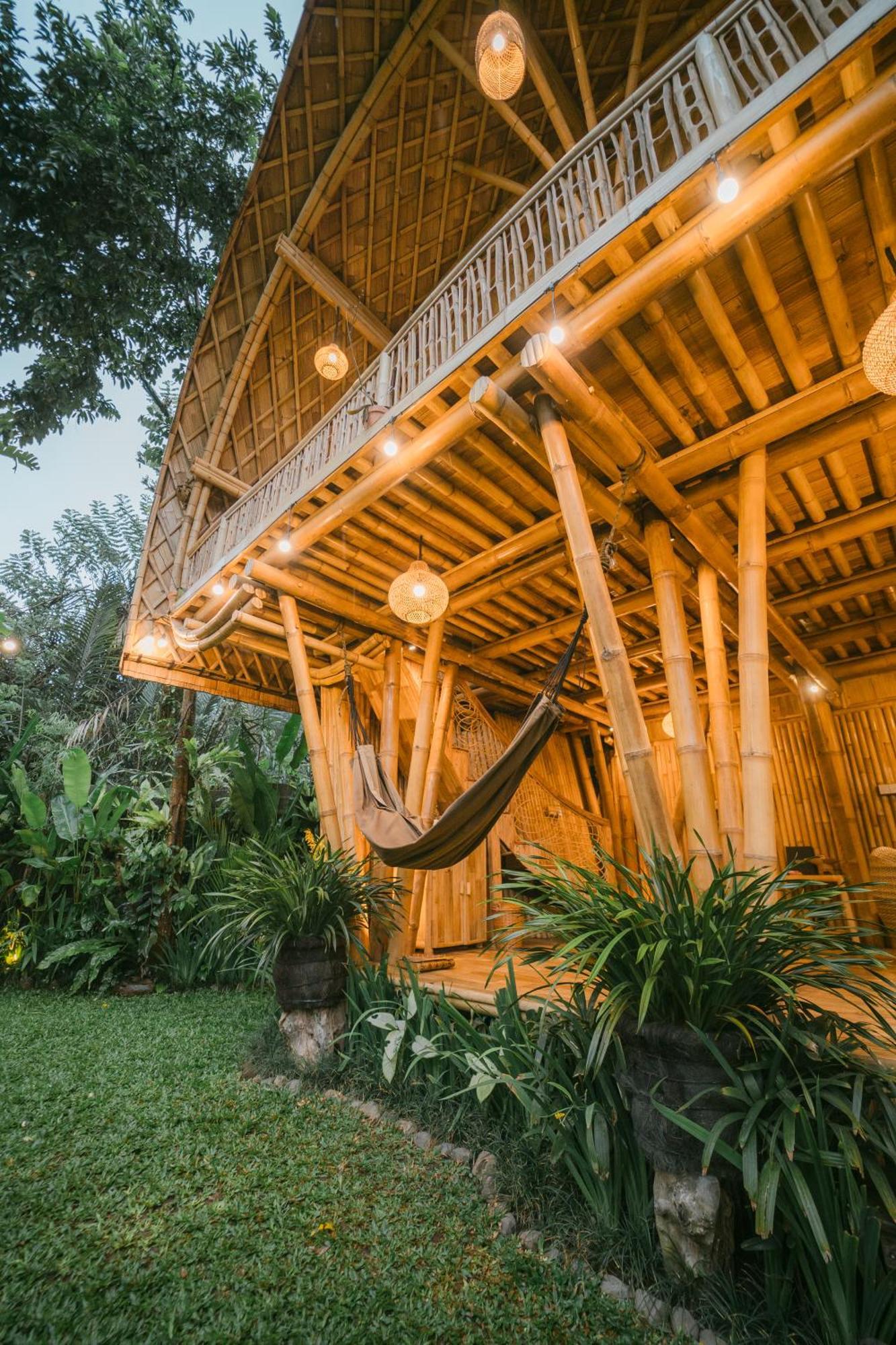 Alamvaya Bali Bamboo House Villa Sidemen  Exteriör bild