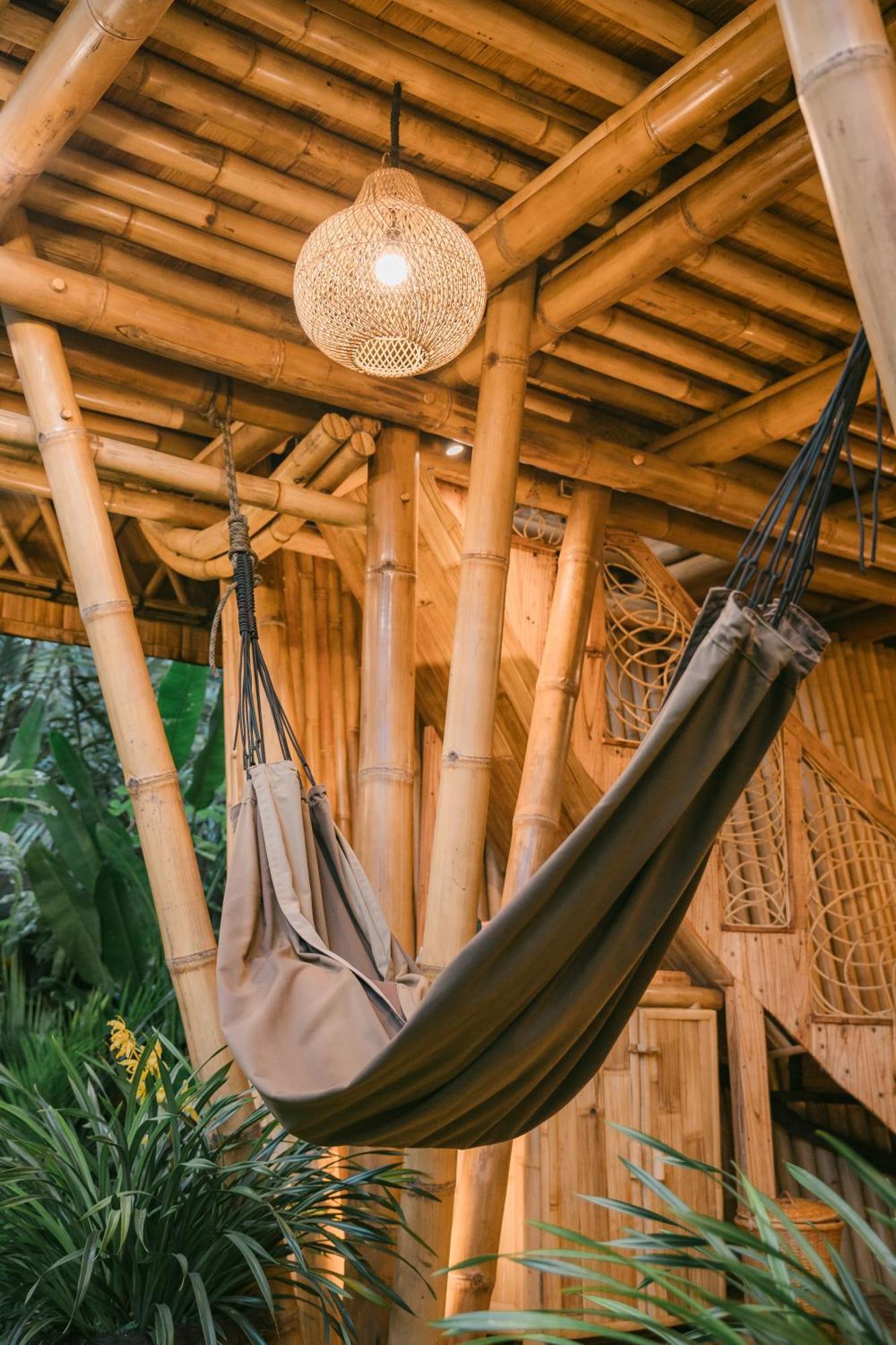 Alamvaya Bali Bamboo House Villa Sidemen  Exteriör bild
