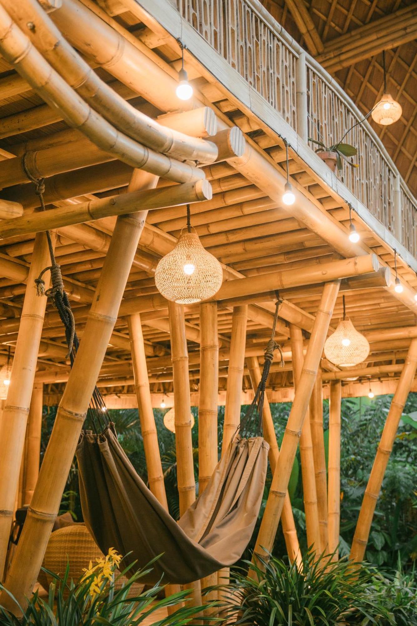 Alamvaya Bali Bamboo House Villa Sidemen  Exteriör bild